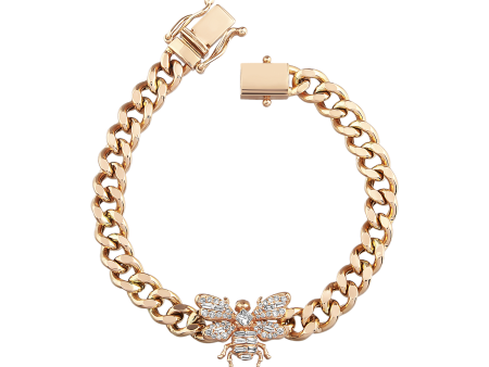 HONEY BEE M BAGET DIAMOND CHAIN BRACELET Online Hot Sale