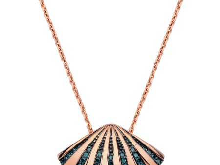 OYSTER GOLD DIAMOND NECKLACE Hot on Sale