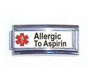 Allergic To Aspirin Super Link 9mm Italian charm For Sale