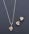 Pieces Of A Broken Heart Pendant Set (Silver) Sale