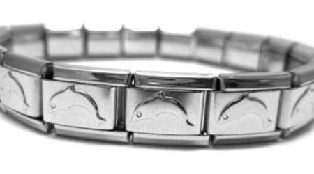 Dolphin Shiny 9mm Italian Charm Starter Bracelet on Sale