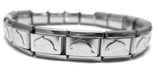 Dolphin Shiny 9mm Italian Charm Starter Bracelet on Sale