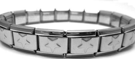 Star Matte 9mm Italian Charm Starter Bracelet Supply