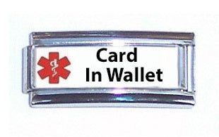 Card In Wallet Super Link For 9mm Italian charm Bracelets For Sale