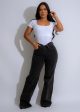 Vintage Wash High Rise Jeans Black on Sale