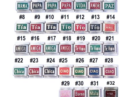 Spanish Español Words 9mm Italian Charms Online