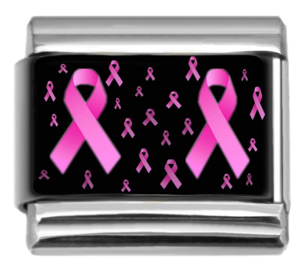 Pink Ribbon 9mm Italian charm Hot on Sale