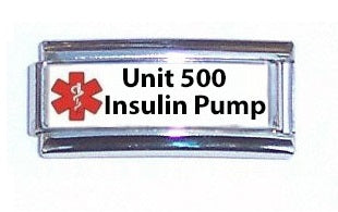 Unit 500 Insulin Pump Super Link 9mm Italian charm For Discount