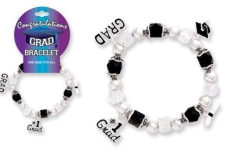 #1 Grad Graduation Stretch Bracelet on Sale