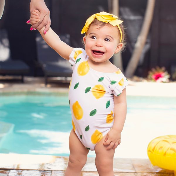 Lemonade Little Diva Swimsuit *Child* White Sale