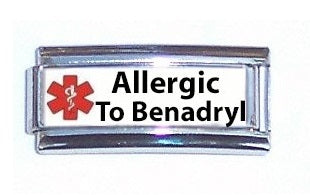 Allergic To Benadryl Super Link For 9mm Italian charm Bracelets Online Sale