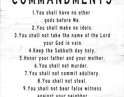 CIN1804 - The Ten Commandments - 12x16 For Discount