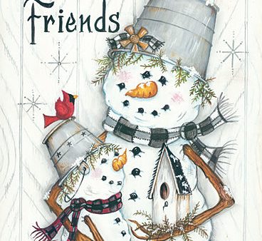 MARY535 - Welcome Friends… Snowmen - 12x18 Online