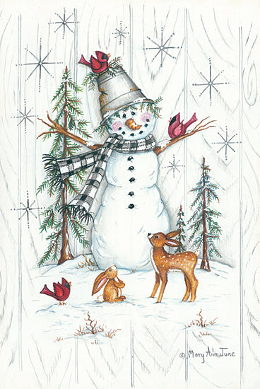 MARY533 - Winter Friends - 12x18 For Discount