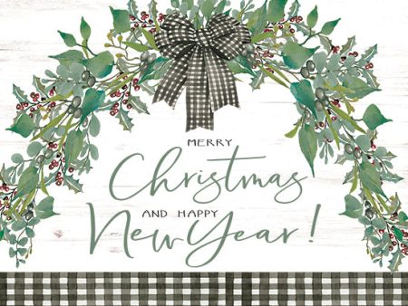 CIN2030 - Merry Christmas and Happy New Year - 16x12 For Cheap