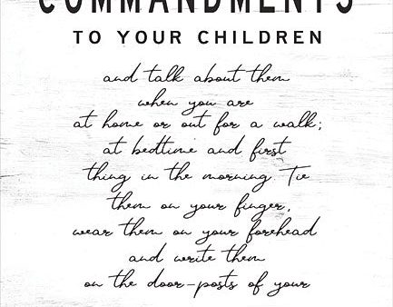 CIN1803 - Teach These Commandments - 12x16 Online