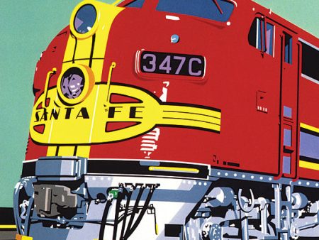 JGS336 - Santa Fe Train - 12x12 For Cheap